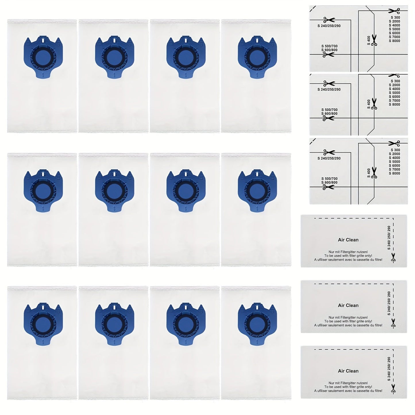 Eski changyutgich sumkalaringizni 18 ta Polycarbonate 3D samaradorlik GN canister chang sumkalari bilan almashtiring. Ushbu sumkalar Miele changyutgichlarining keng doirasiga mos keladi, jumladan Classic C1, Complete C1, C2, C3, S2, S5, S8, S2000-S2999.