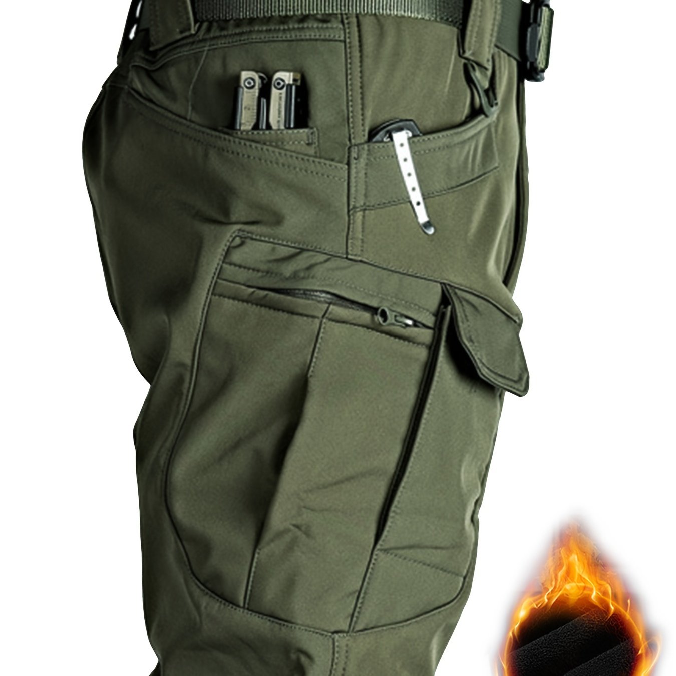 Men's Waterproof Tactical Pants for Winter Outdoor Wear