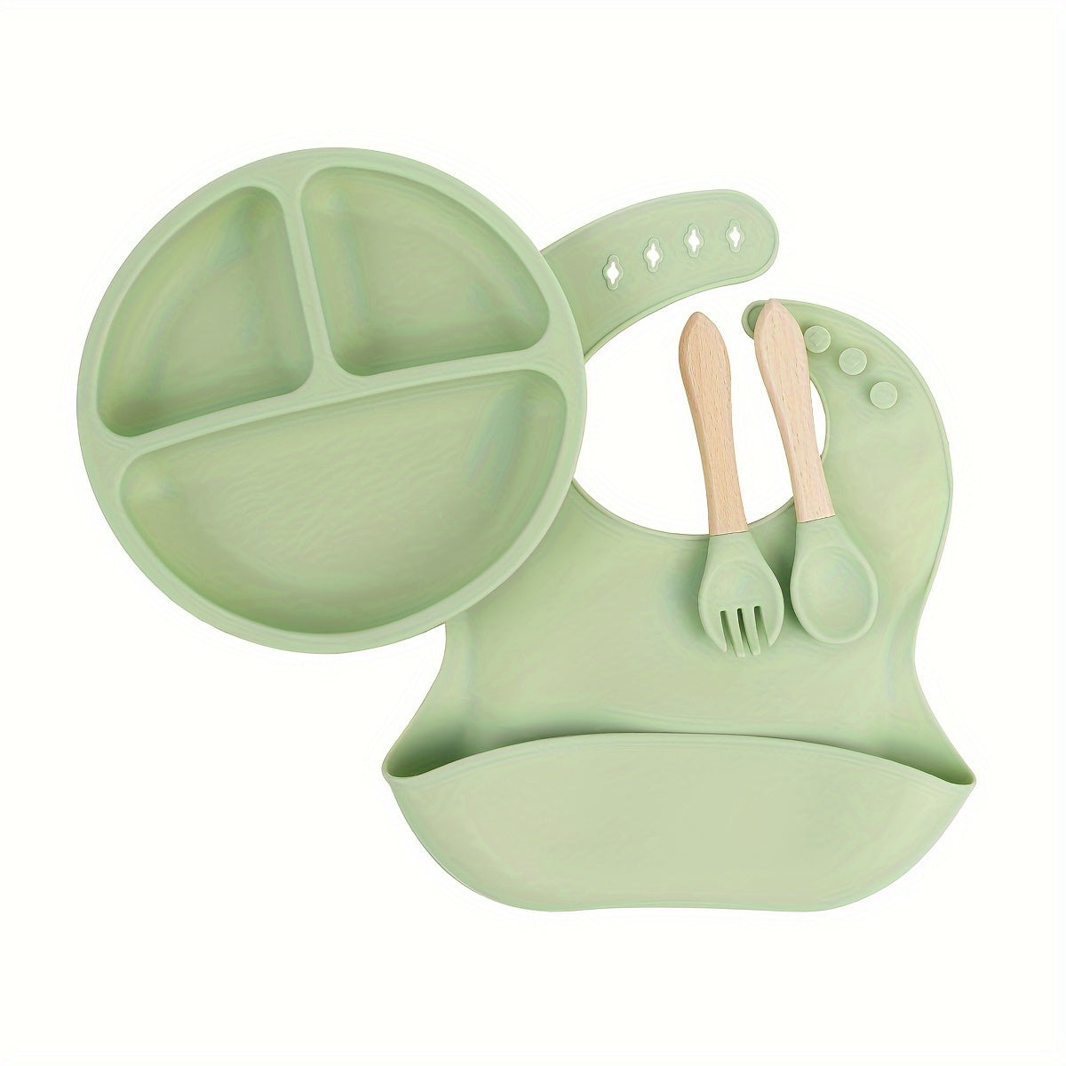 Personalized TYRY.HU Silicone Weaning Set featuring cute cartoons for little ones, comes with baby's name, made from BPA free materials. Ideal for feeding and perfect as a baby plate. Makes a great gift for baby showers, Christmas, Thanksgiving, or the