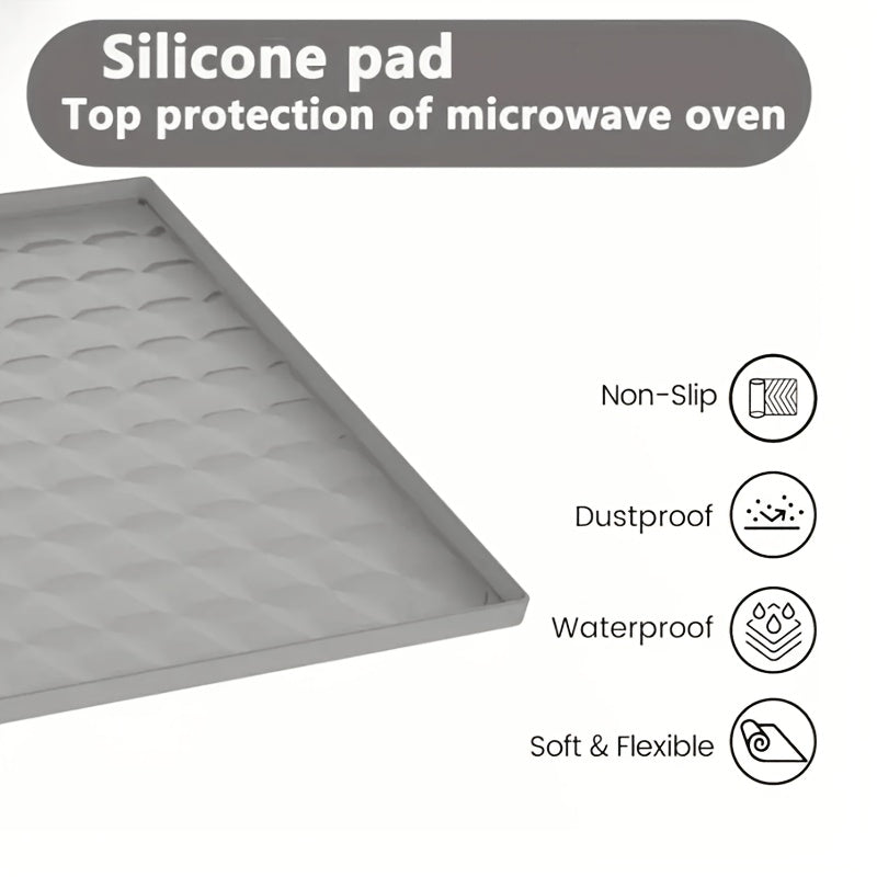 Protect your microwave with this silicone top protector. It is non-slip and prevents scratches and dust. Keep your kitchen organized with this 43.18cm x 11.5" cover.