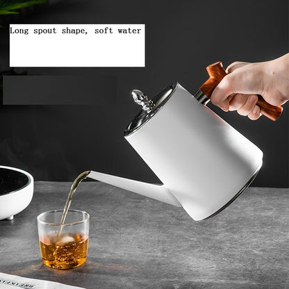 The HausRoland Stainless Steel Teapot is induction compatible, making it perfect for brewing blooming and loose leaf tea. It is ideal for use in the home, office, and restaurant. Shop the HausRoland teapot today!