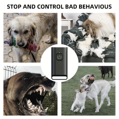 YNF Automatic Ultrasonic Dog Barking Repellent Device with Instant Stop, Rechargeable Lithium Polymer Battery, Dual Power Mode USB/Battery, Operating Voltage ≤36V, Batteries Included