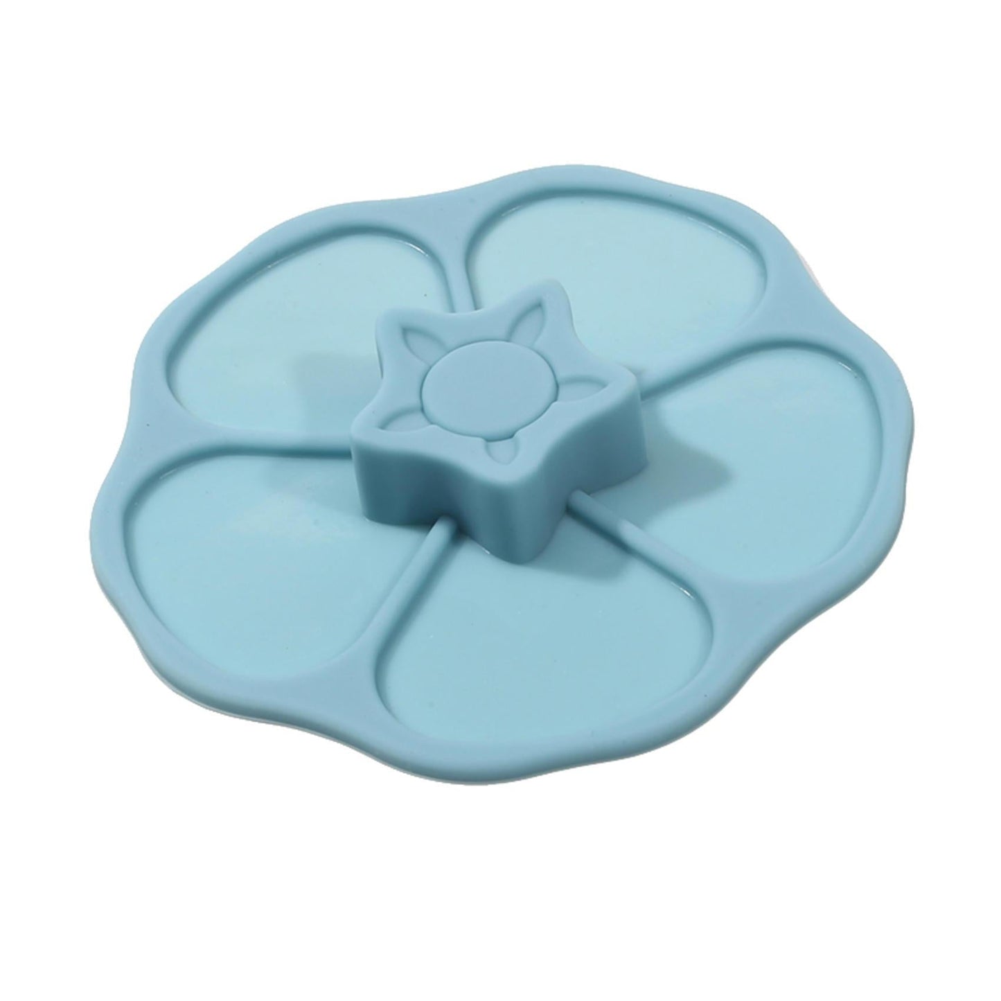 Silicone Cup Lid in the Shape of a Flower - Safe for Food Contact, Leak-Proof, Dust-Proof, Clean Cover for Drinks