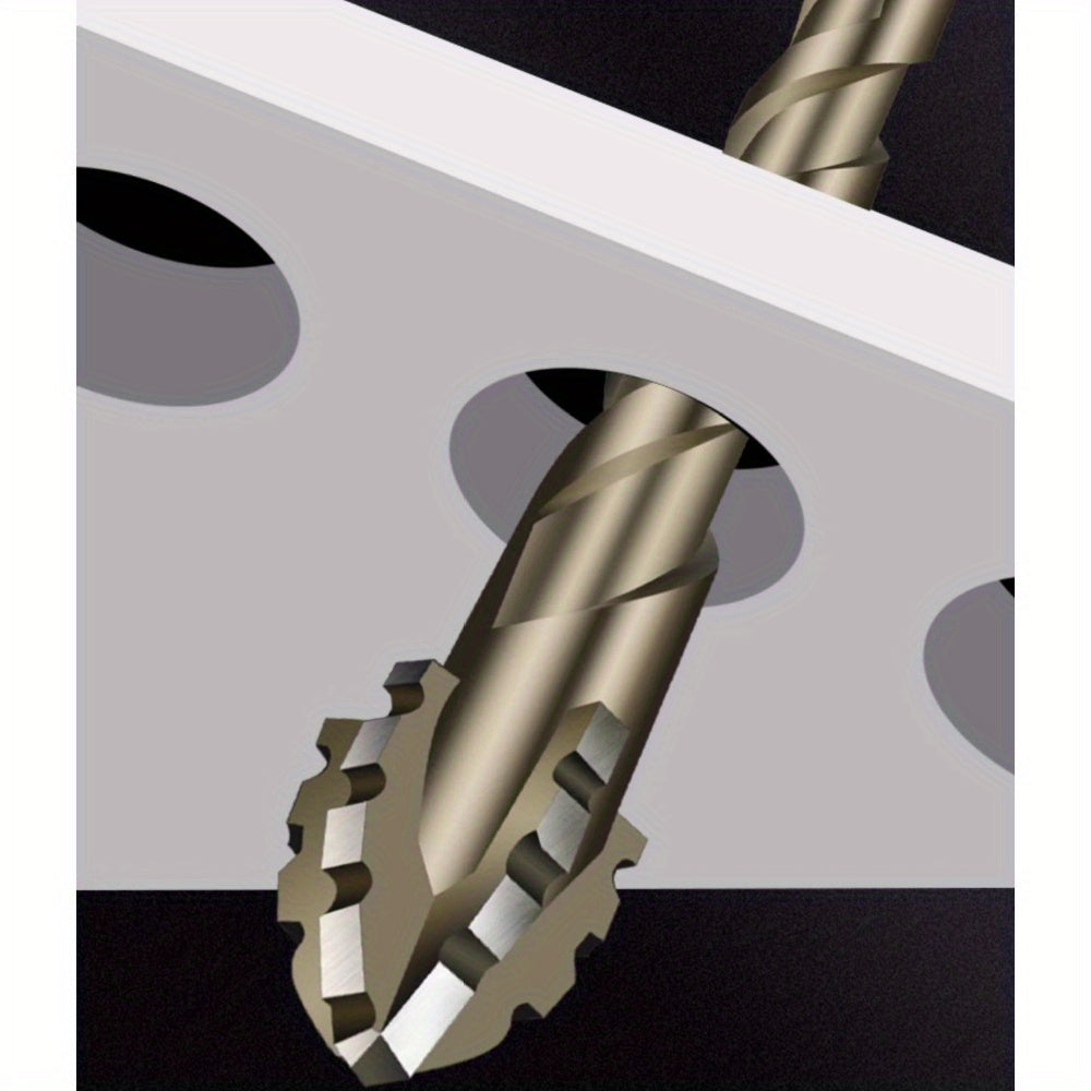 3 ProPlus carbide-tipped drill bits with hex shank for various materials, ideal for dry drilling.