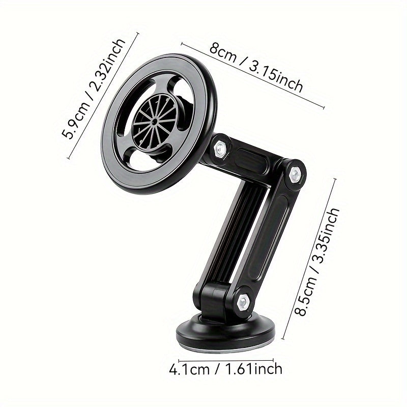 Magnetic wall mount with rotatable design for smartphones, made of waterproof PC material.