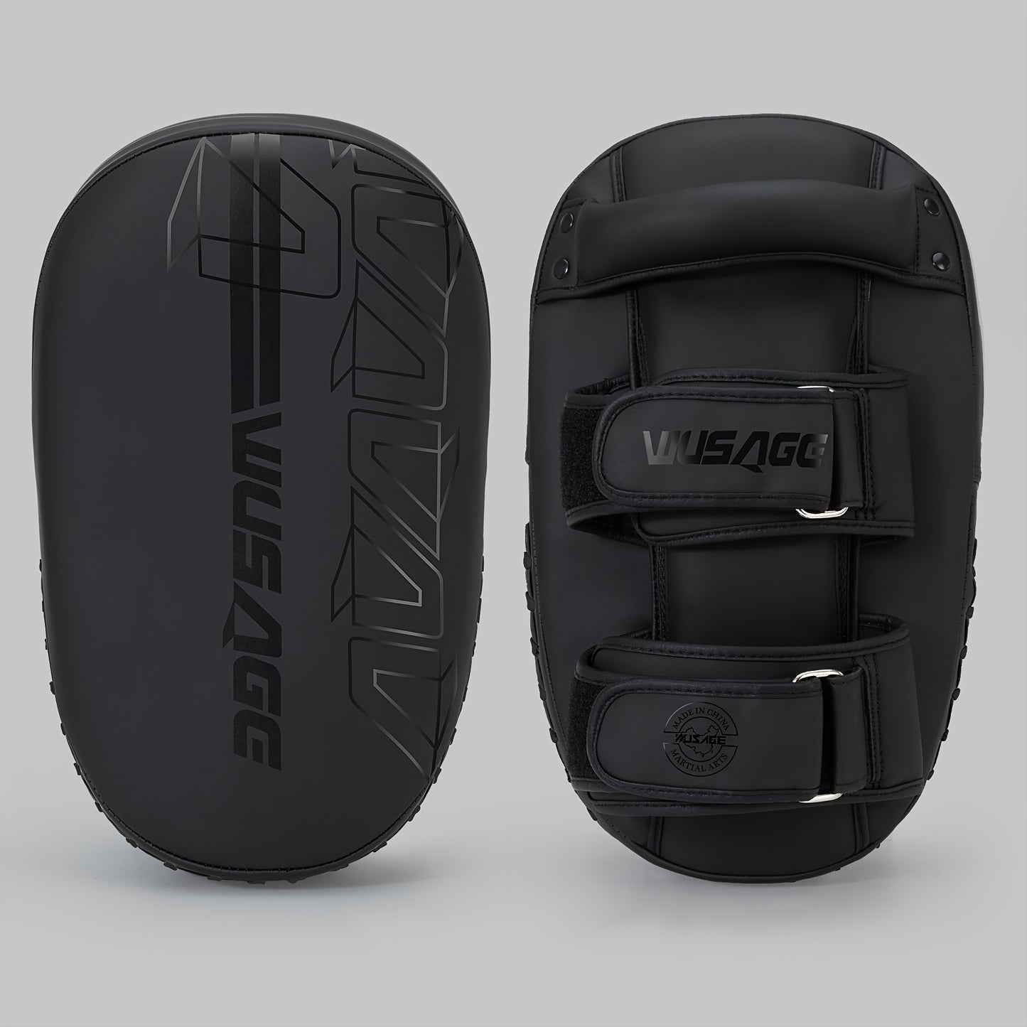 WUSAGE Curved Thai Boxing Pad with Solid Handle - Great for strikes and MMA training.