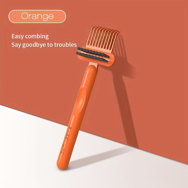 This handheld mini hair brush is perfect for curly hair. It features a cleaning claw design and an airbag comb for easy removal of hair. Made of plastic, this tool requires no electricity, making it ideal for use in the bathroom and toilet.