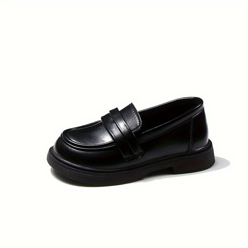 Boys' vintage slip-on loafers, light non-slip dress shoes for all seasons, perfect for wedding parties.