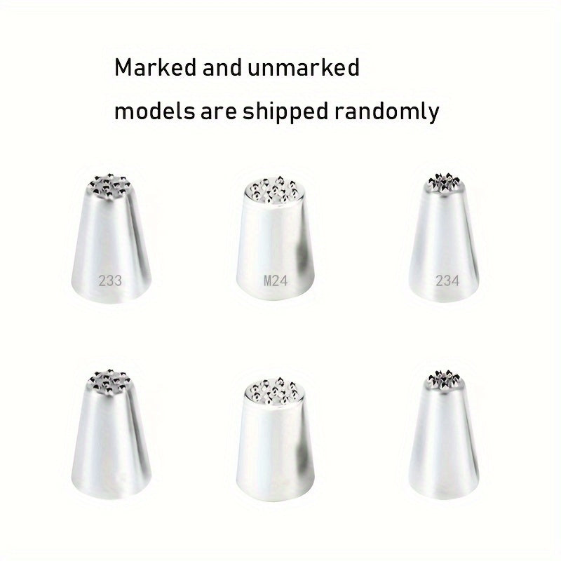 Set of 3 Grass Icing Nozzles for Cake Decorating, Stainless Steel Piping Tips for DIY Baking and Pastry Decorations