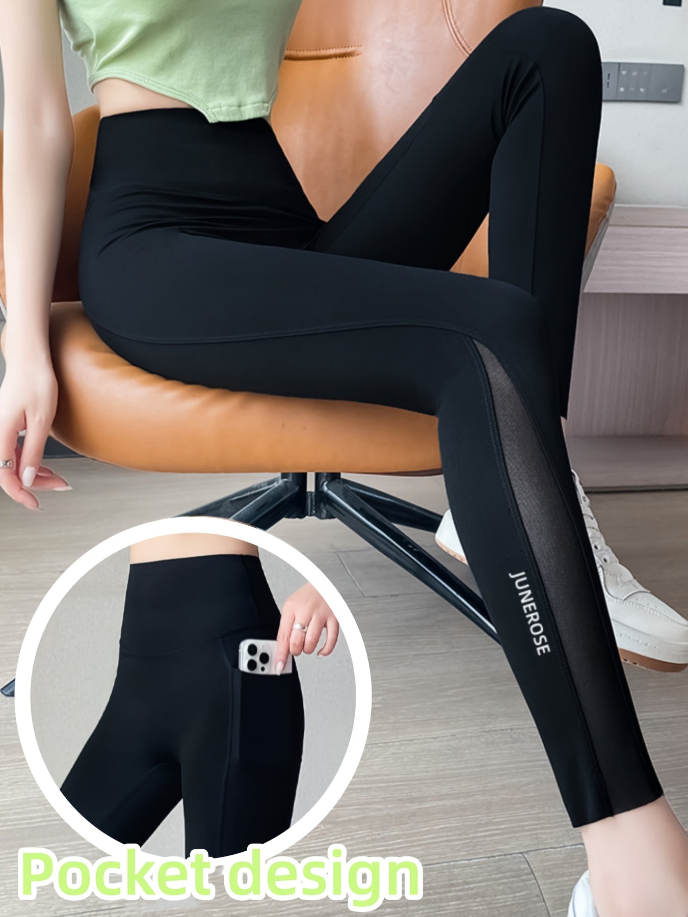 Shark Pants for Women: High-waisted leggings with tummy control, butt lifting effect, pockets, and mesh splicing. Perfect for cycling and sports.