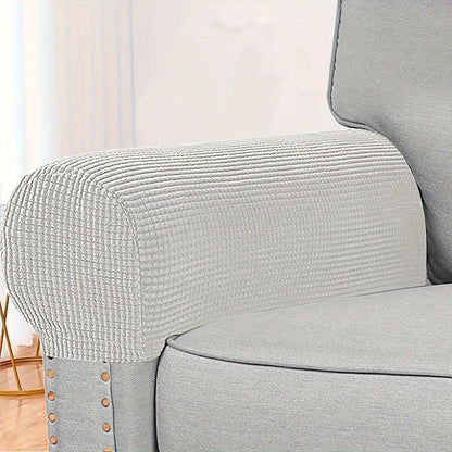 2 stretch sofa arm covers that are dust-proof and pet scratch-proof, perfect for home decor.