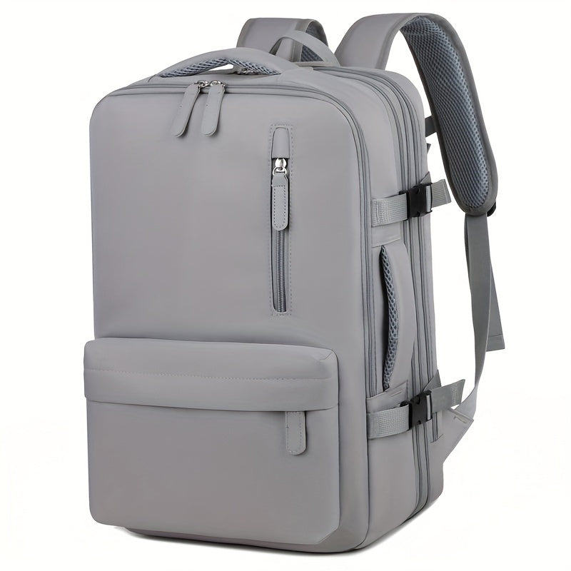 Durable, flight-approved backpack with laptop sleeve. Ideal for travelers and college students with USB charging port and trolley sleeve.