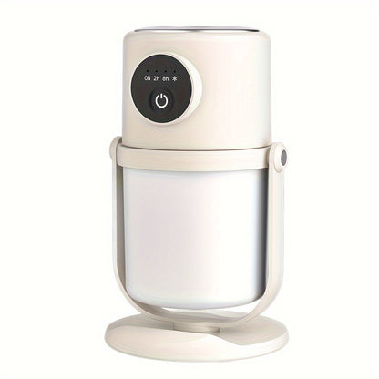 KaisoTech Aromatherapy Humidifier: Ultra-quiet, portable humidifier with night light for use in bedroom, office, or car. Easy to fill 280ml tank, available in beige/white.