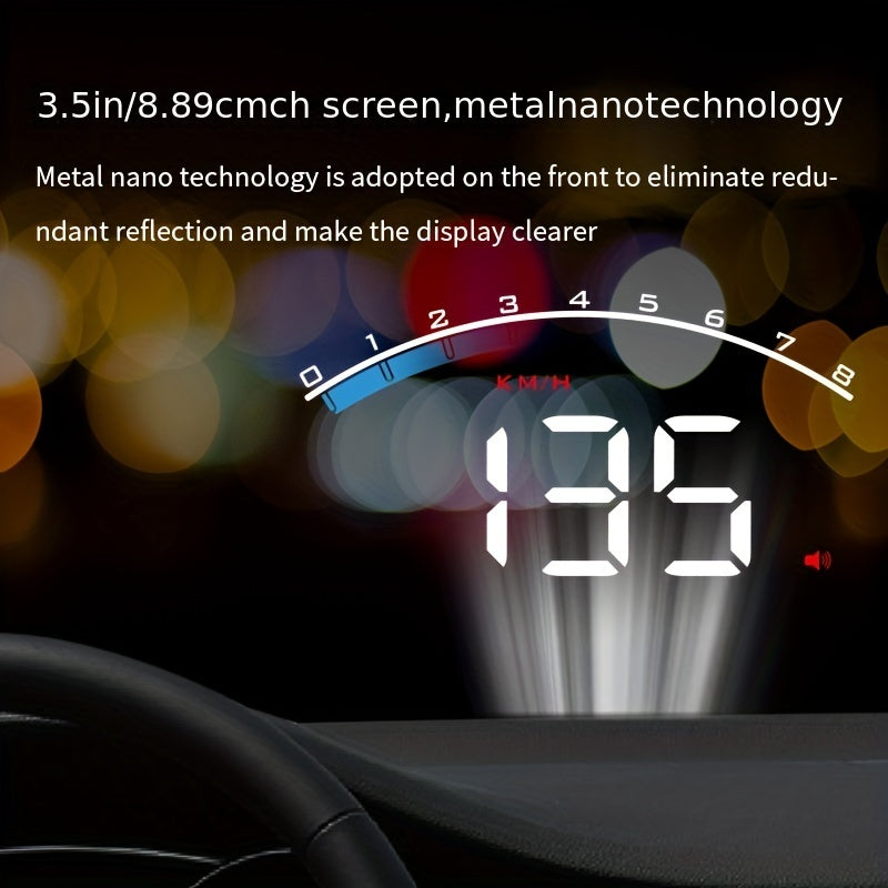 M6S OBD2 Car Projector - Speedometer Head-up Display with Alarm