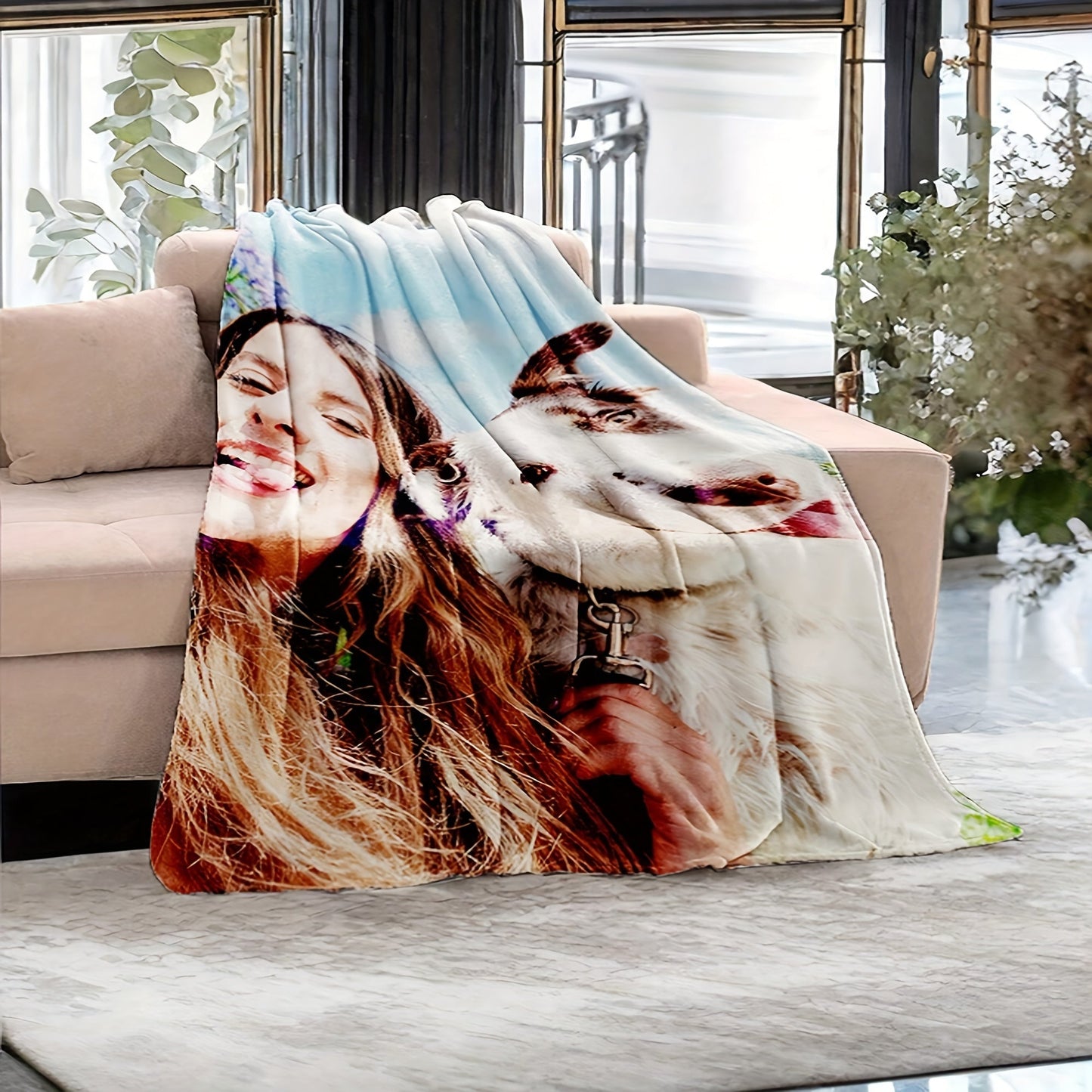 Customize your own 3D digital print photo flannel blanket with a glamorous style! Made from hypoallergenic knit fabric that is tear-resistant, lightweight, and soft to the touch. Perfect for use on the bed, sofa, as a gift, or for camping and travel.