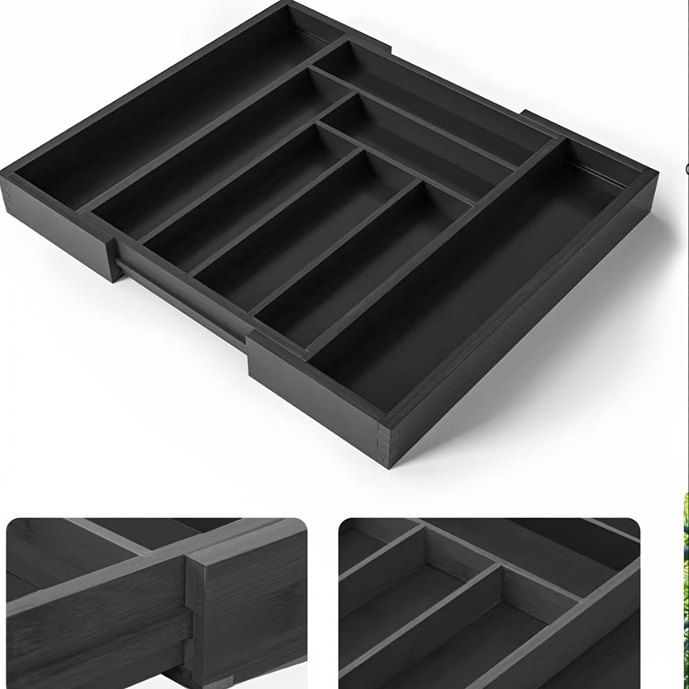 1 piece of a knife box, bamboo storage box, retractable knife and fork storage box, and tableware box.