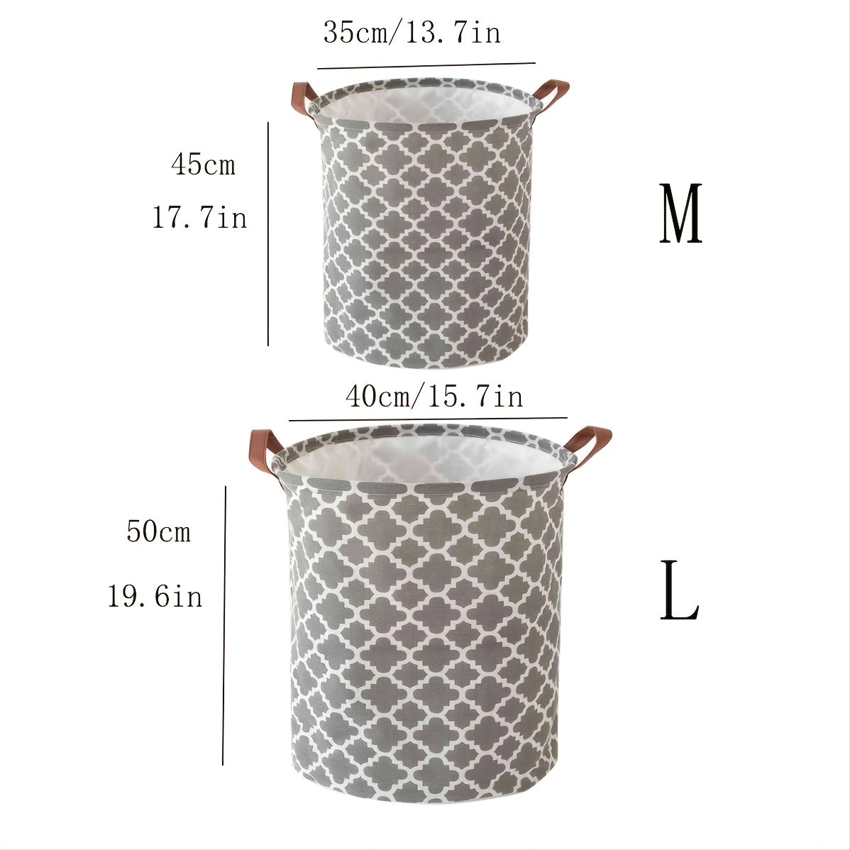 Retro-style fabric laundry hamper with lid, waterproof and multifunctional. Perfect for clothes and sundries organization in your home.