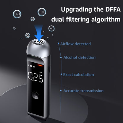 Professional rechargeable breathalyzer tester for alcohol.