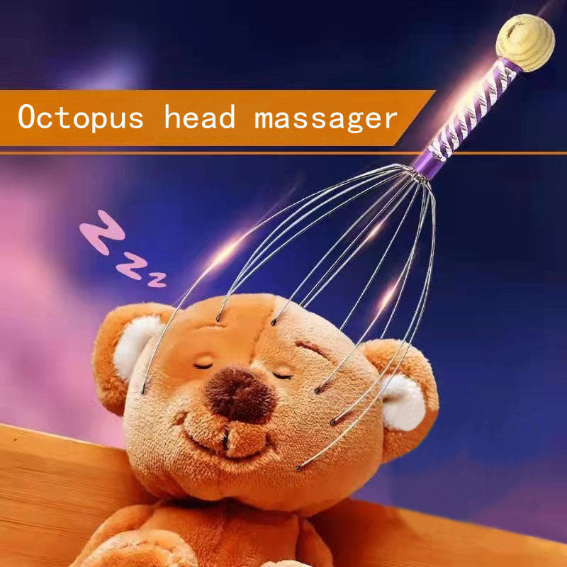 Handheld Scalp Massager promotes deep relaxation, hair stimulation, and stress relief.