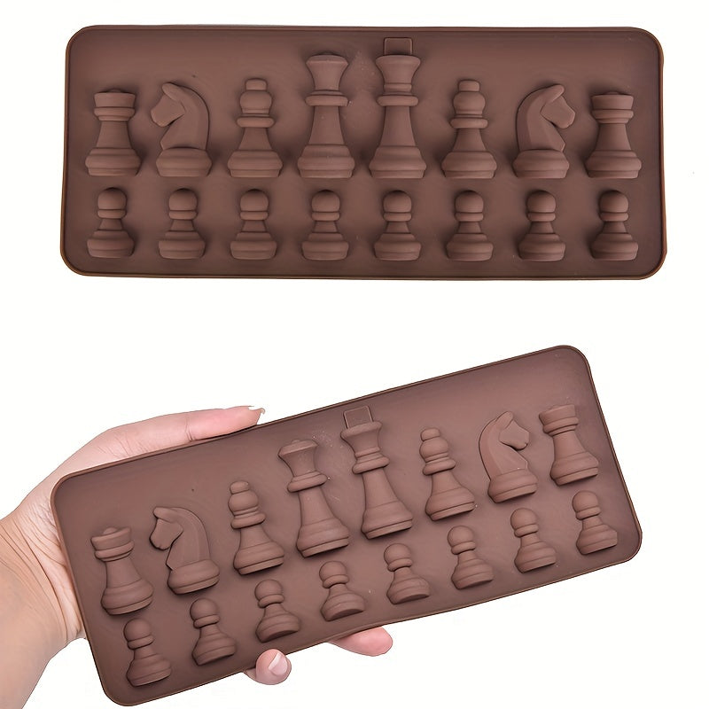 Chess Chocolate Mold (1 Piece), 3D Silicone Mold for Chess Candy, Fondant, and Biscuits - Perfect DIY Cake Decorating Tool, baking Tools, Kitchen Gadgets, and Accessories for Home Kitchen Items