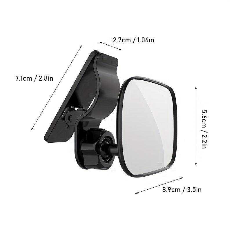 Adjustable Car Rear View Mirror for Cars SUVs Trucks with Right Wide Angle Convex Mirror, Perfect for Backseat Viewing, Ideal Automotive Interior Accessory