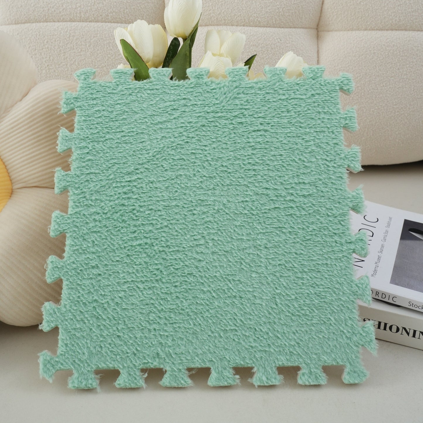 Spliced Carpet for Home Decor: Ideal for Bedrooms, Living Rooms, Balconies, and More! This Washable and Dirt Resistant Mat is Perfect for Large Areas, Entrances, Bay Windows, and Bedside Use.