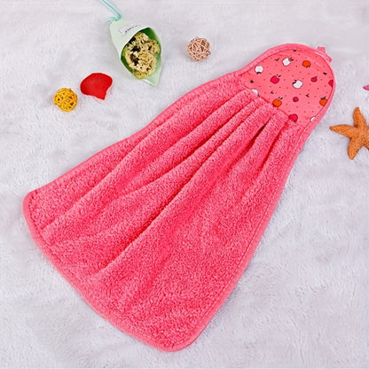 Colorful Fruit Pattern Hand Towels: Soft, Absorbent, Quick-Dry Polyester. Versatile for Kitchen/Bathroom, with Hanging Loop. Includes 3pcs.