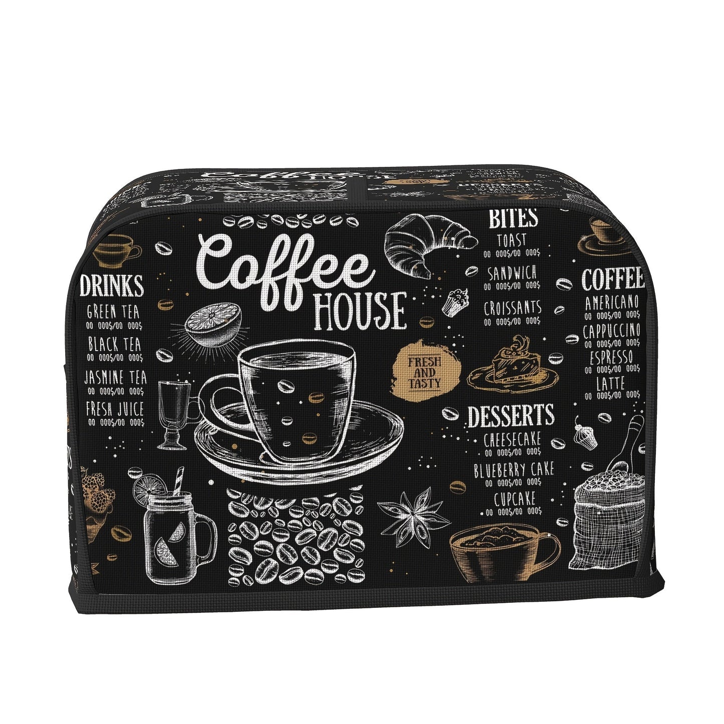 Protect your coffee patterned bread maker with this dustproof cover. Available in a set of 1 or 2, these small appliance covers prevent fingerprints and enhance kitchen decor. Upgrade your kitchen with the ZSCFBJM Bread Maker Cover.