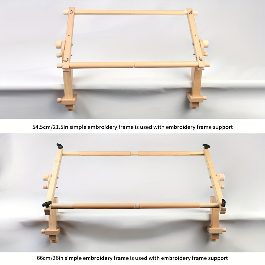 Портативный набор вышивального стенда из бука для вышивки крестом.