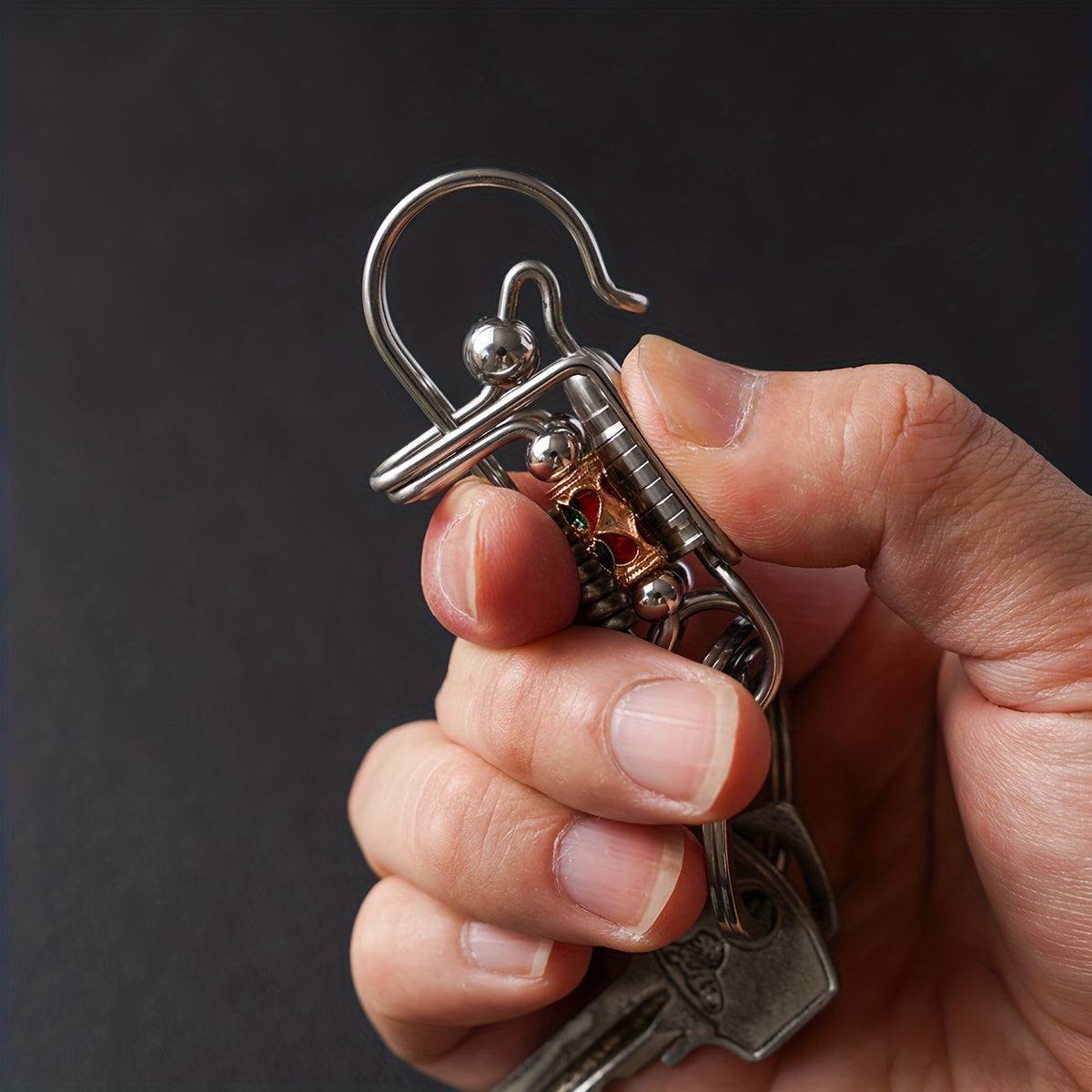 Unique Handcrafted Stainless Steel Keychain