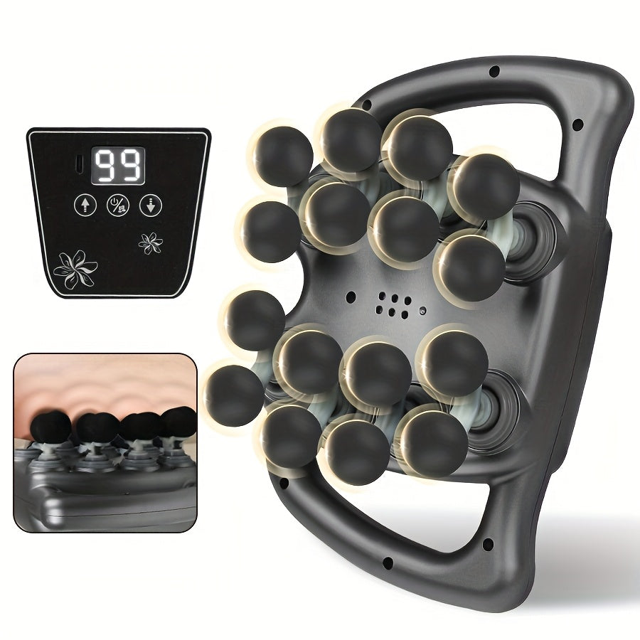 Myofascial Massage Gun with 16 massage heads, powerful and portable, ideal for home or travel, great gift for friends and family, perfect for Valentine's Day.