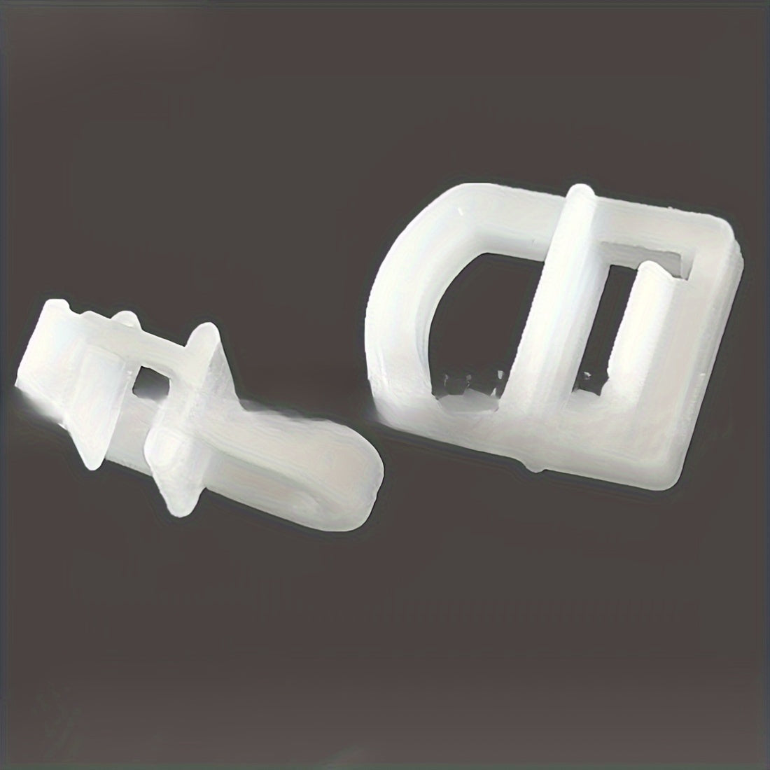 Upgrade your car with these timeless plastic window curtain clip buckles. Compatible with all car track sliders, these accessories add a touch of sophistication to your vehicle.