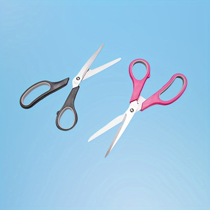 Set of 2 Stainless Steel Multipurpose Shears for Cutting Meat, Fabric, and Crafts - Durable Kitchen Scissors for Household and Student Use