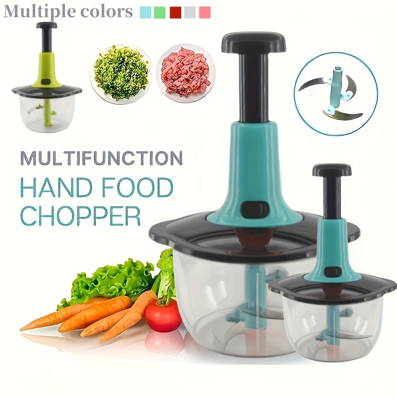 Vegetable Chopper Set - Fast and Easy Food Cutting Tool for Veggies, Fruits, Herbs, Sushi, Garlic Sauce - Perfect for Home Cooking, Made of Metal, No Electricity Required