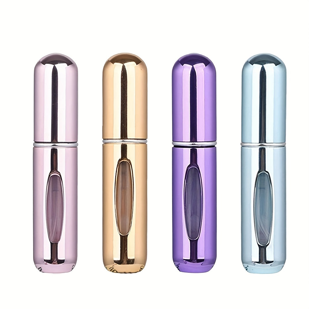 Refillable atomized perfume bottle ideal for travel and outings (5ml), suitable for men and women, makes a great gift.