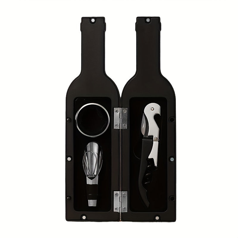 Premium 5-piece aluminum set includes all essential sommelier tools - no power required