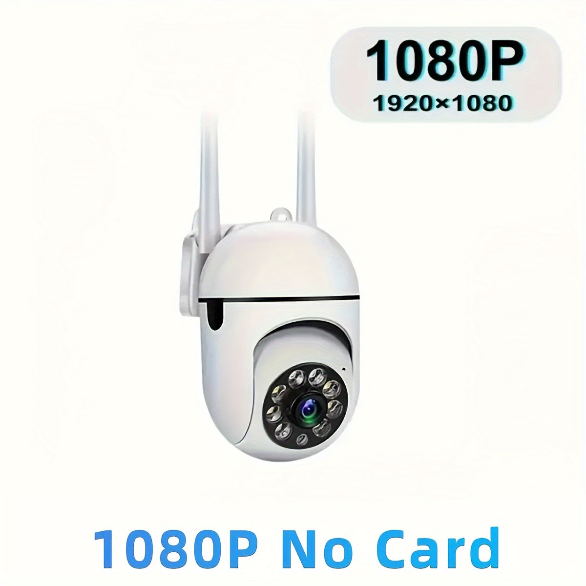 Indoor Use 1080P HD WiFi Security Camera Featuring Night Vision, Motion Detection, USB Power, App Control, 2-Way Audio, and PTZ Function