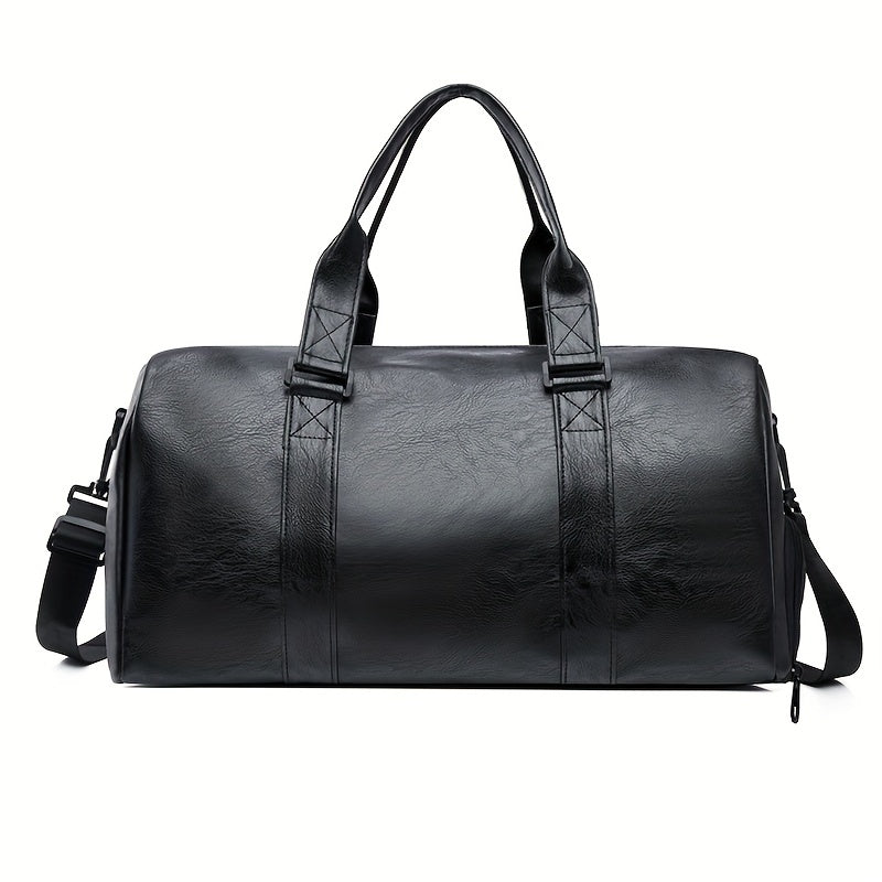 Spacious PU travel tote for short trips and business, lightweight and stylish.