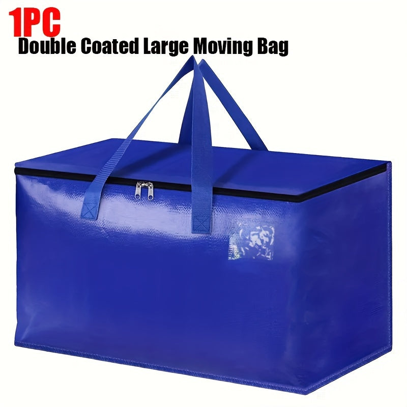 Large 1PC capacity moving bag that collapses for easy storage. This heavy-duty bag features strong zippers and handles, with a bearing capacity of up to 20.0KG. Ideal for saving space and transporting belongings, this sturdy bag is a great alternative to