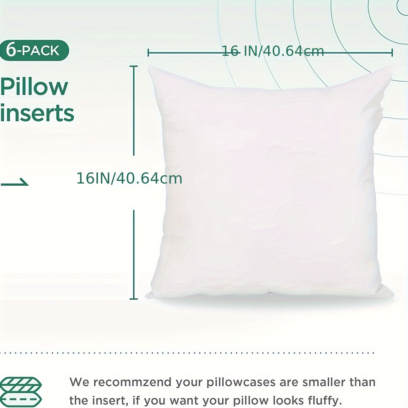 4 square cushion inner pillow inserts, soft and fluffy. Great for Christmas, Halloween, or home décor on bed or sofa.