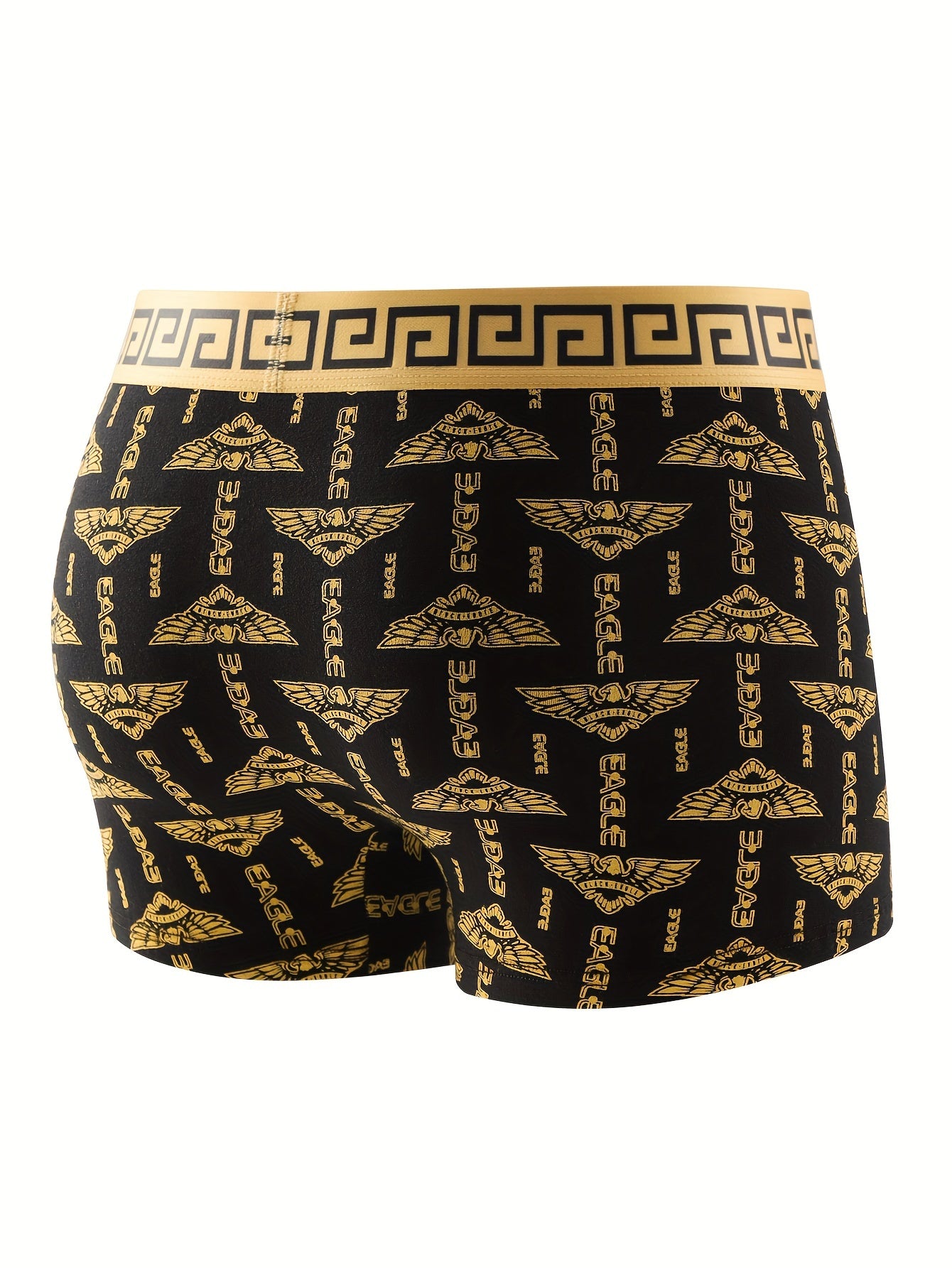 4 pairs of stylish and uniquely printed men's boxer shorts, suitable for sports and casual wear, featuring breathable, soft, and comfortable fabric.