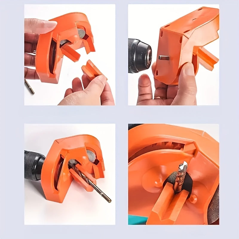 ProSharp Portable Drill Bit Sharpener - a manual handheld tool for chainsaw and drill bits made of durable metal and plastic, no electricity or batteries needed.