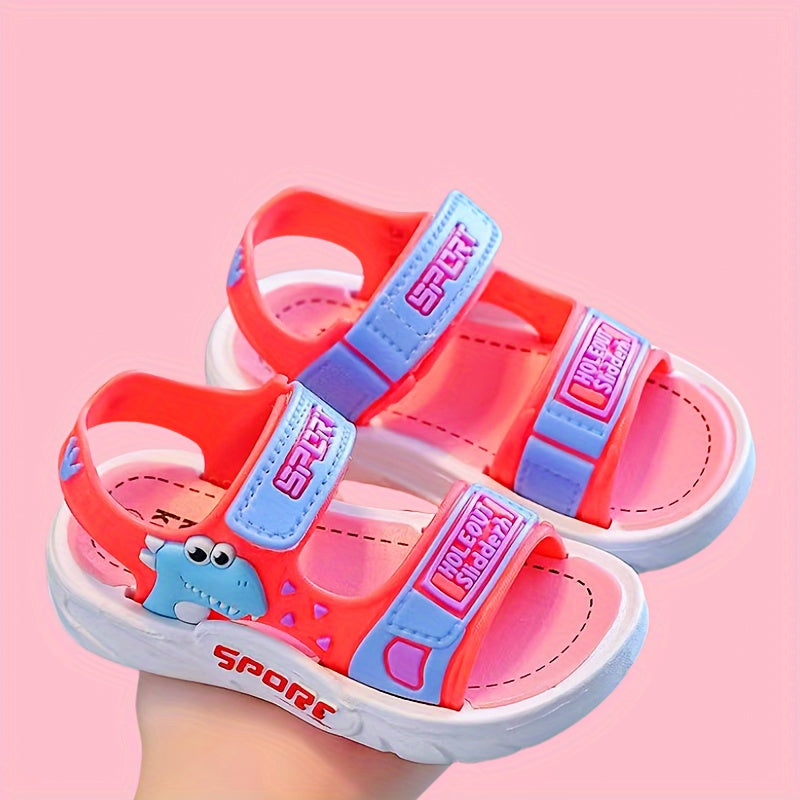 PEYOUR Summer Sandals 2024 for Kids - Stylish Soft Sole Beach Footwear with Breathable Hook-and-loop Closure, Colorful Patterns, and Comfortable Straps