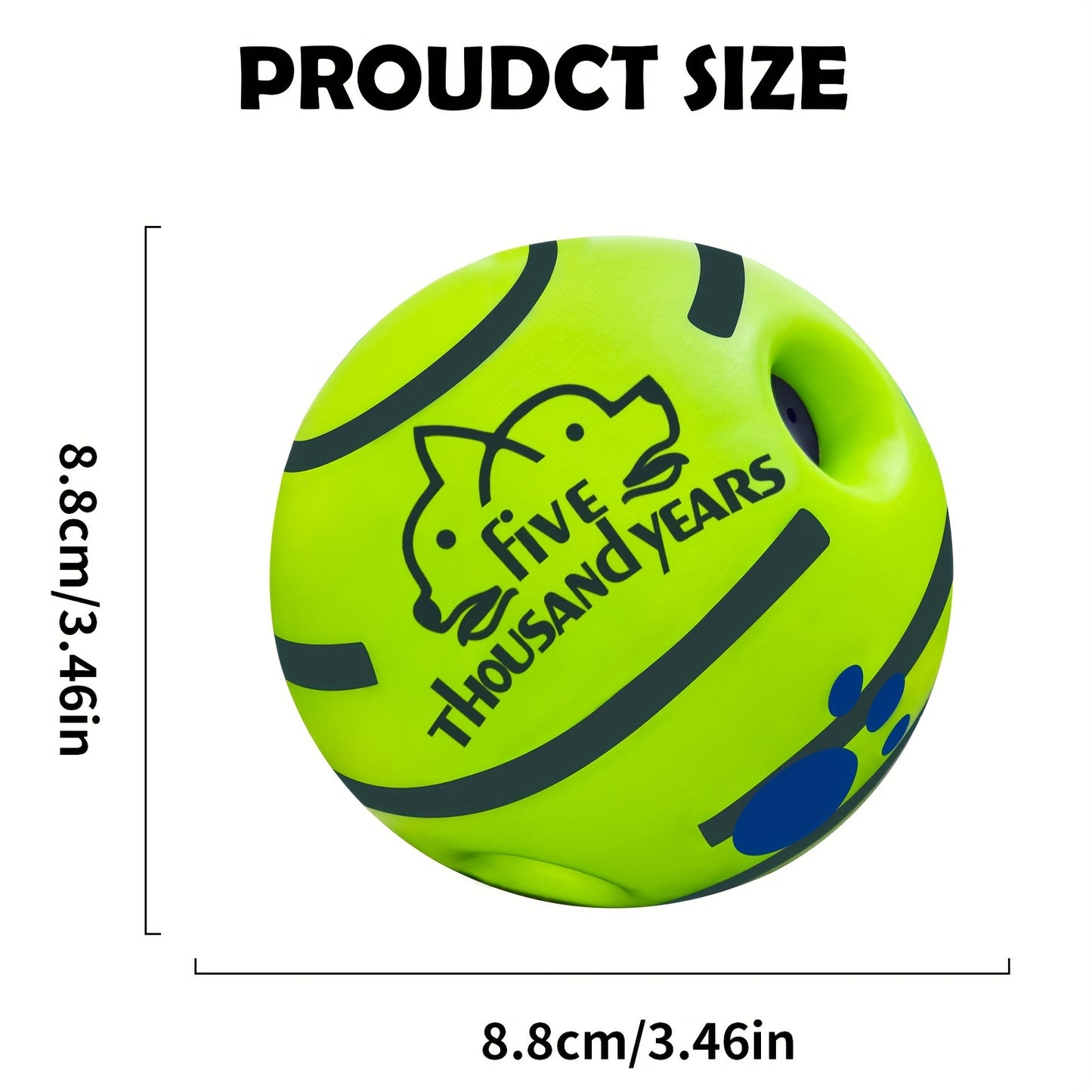 Battery-free Pet Voice Ball Toy for Dog IQ Training