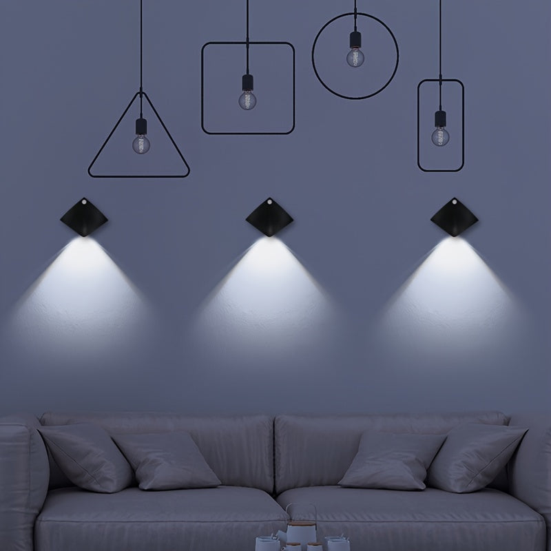 Motion sensor wall lamp for home decorating in bedrooms, porches, balconies, and corridors.