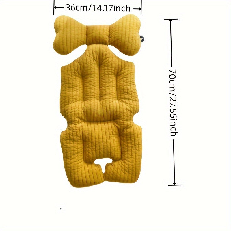 Обеспечьте безопасность и комфорт вашего малыша с этим стильным новым хлопковым подушкой для детской коляски!