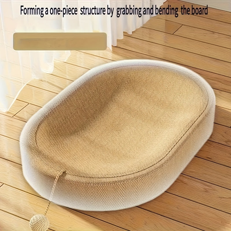 Multi-functional, long-lasting sisal cat scratcher lounge for year-round claw care.