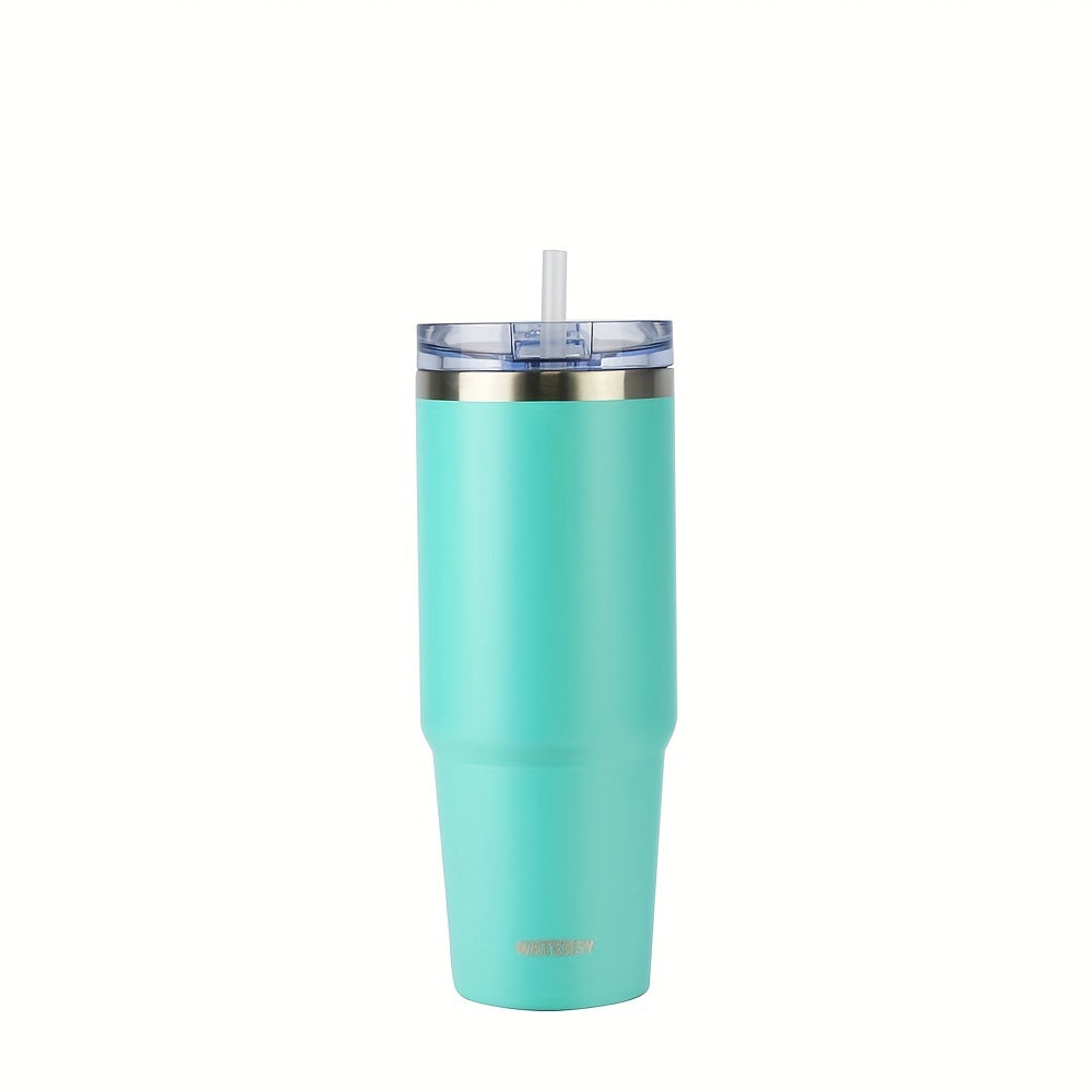 1 Watersy 30 oz stainless steel vacuum cup with double layer insulation, ice blaster feature, AS material water sealing slide lid with straw, and color box packaging.