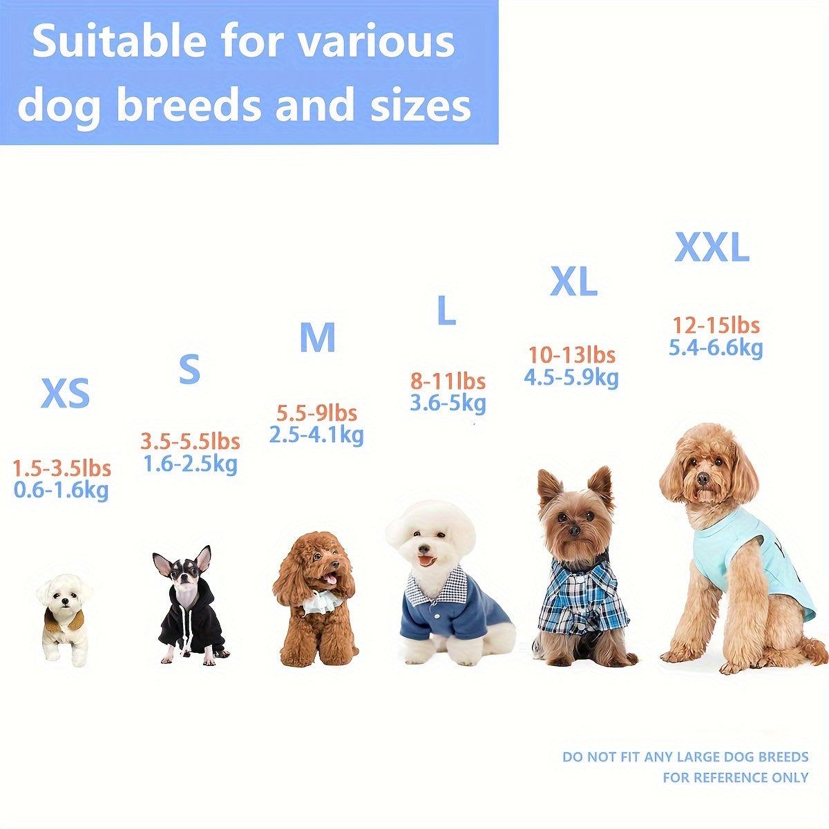 Soft pullover shirts for small dogs in colorful summer designs.