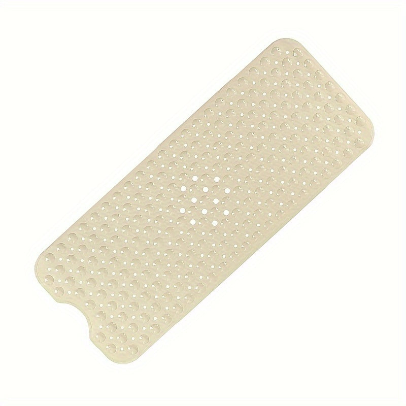 Extra Long Bathtub Mat with PVC Material, Non-slip Surface, Suction Cups and Drain Holes, Anti-slip Carpet for Bathtub, Essential Bathroom Accessory